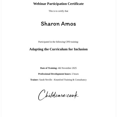 Image from Sharon Amos Services