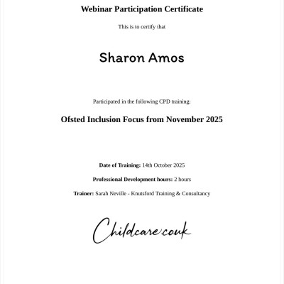 Image from Sharon Amos Services