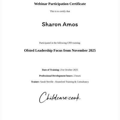 Image from Sharon Amos Services