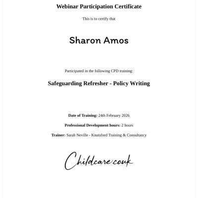 Image from Sharon Amos Services